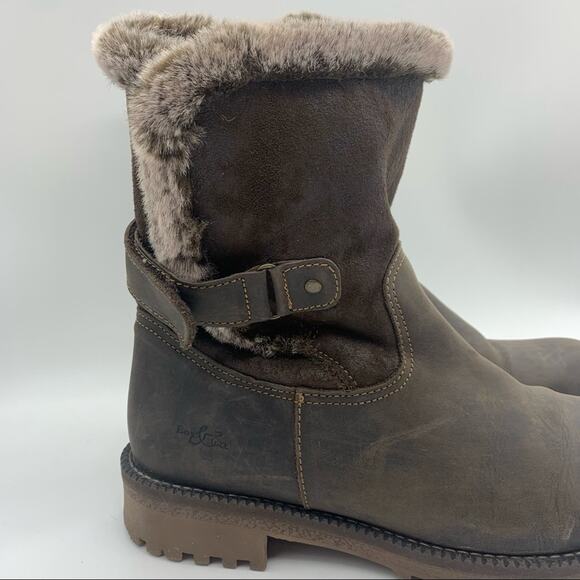 Bos & Co Candy Wool-Lined Waterproof Leather Shearling Lined Boots Size 40 - Picture 2 of 13